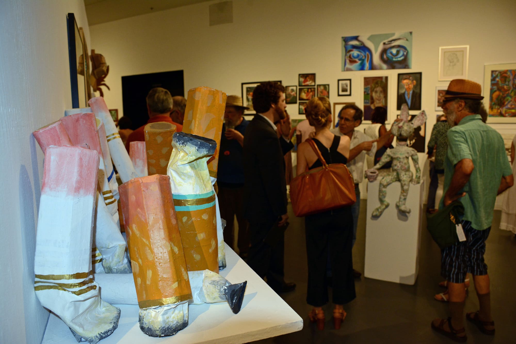 Art was everywhere in Creative Alliance's main gallery.