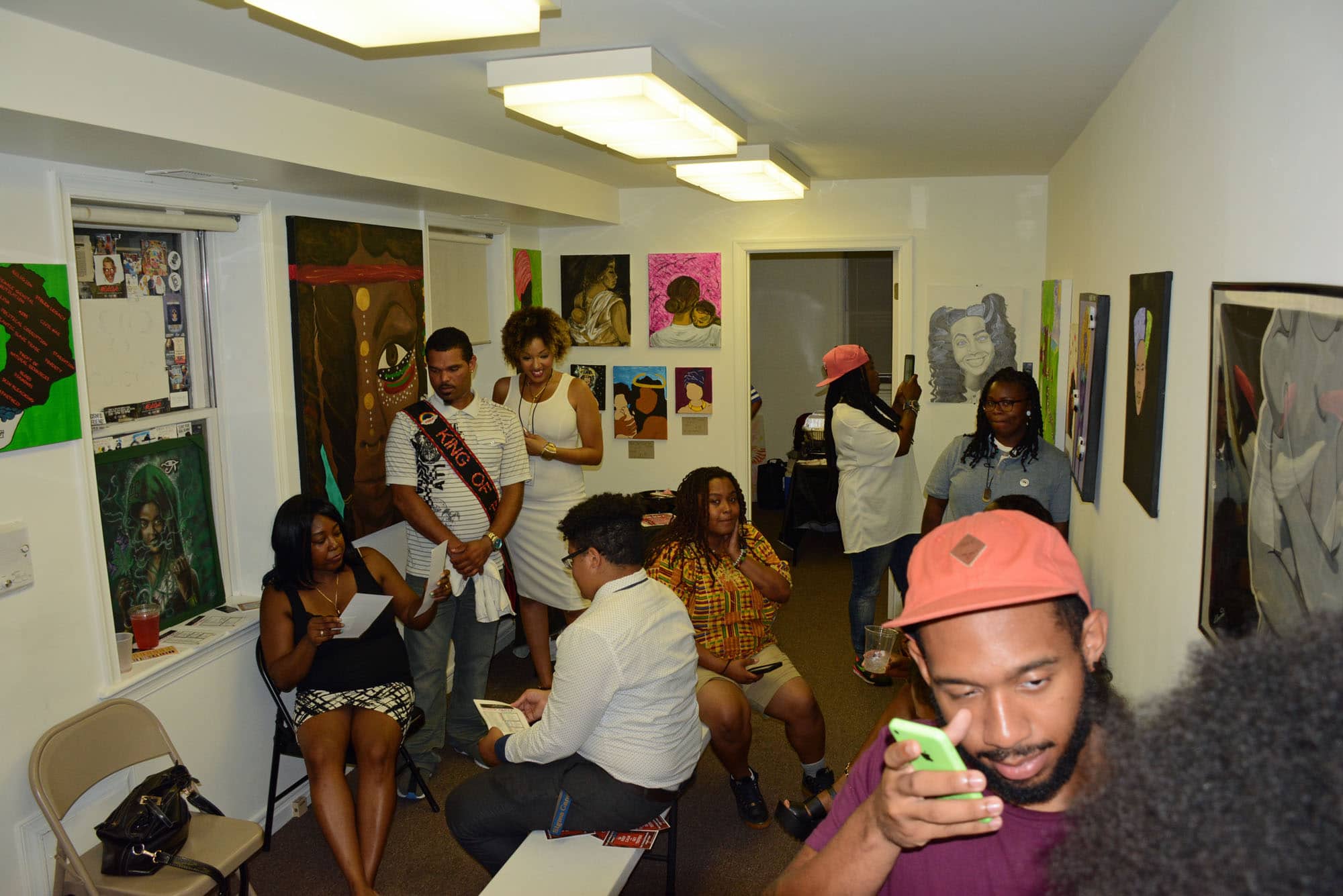 The show was on display in several different spaces at the Give&Take.
