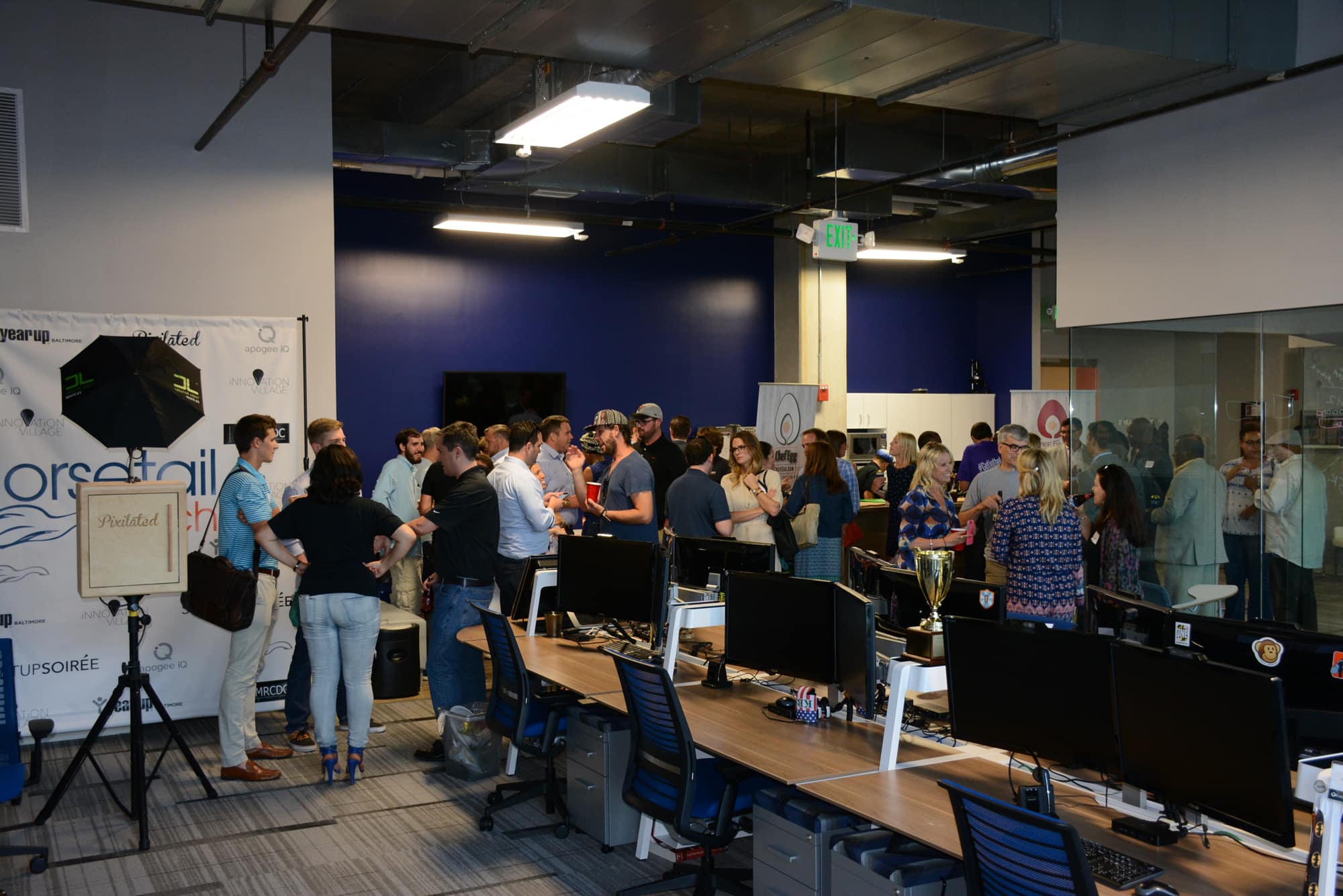 Horsetail Technologies - with a little help from Pixilated - provided the backdrop for this Startup Soiree.