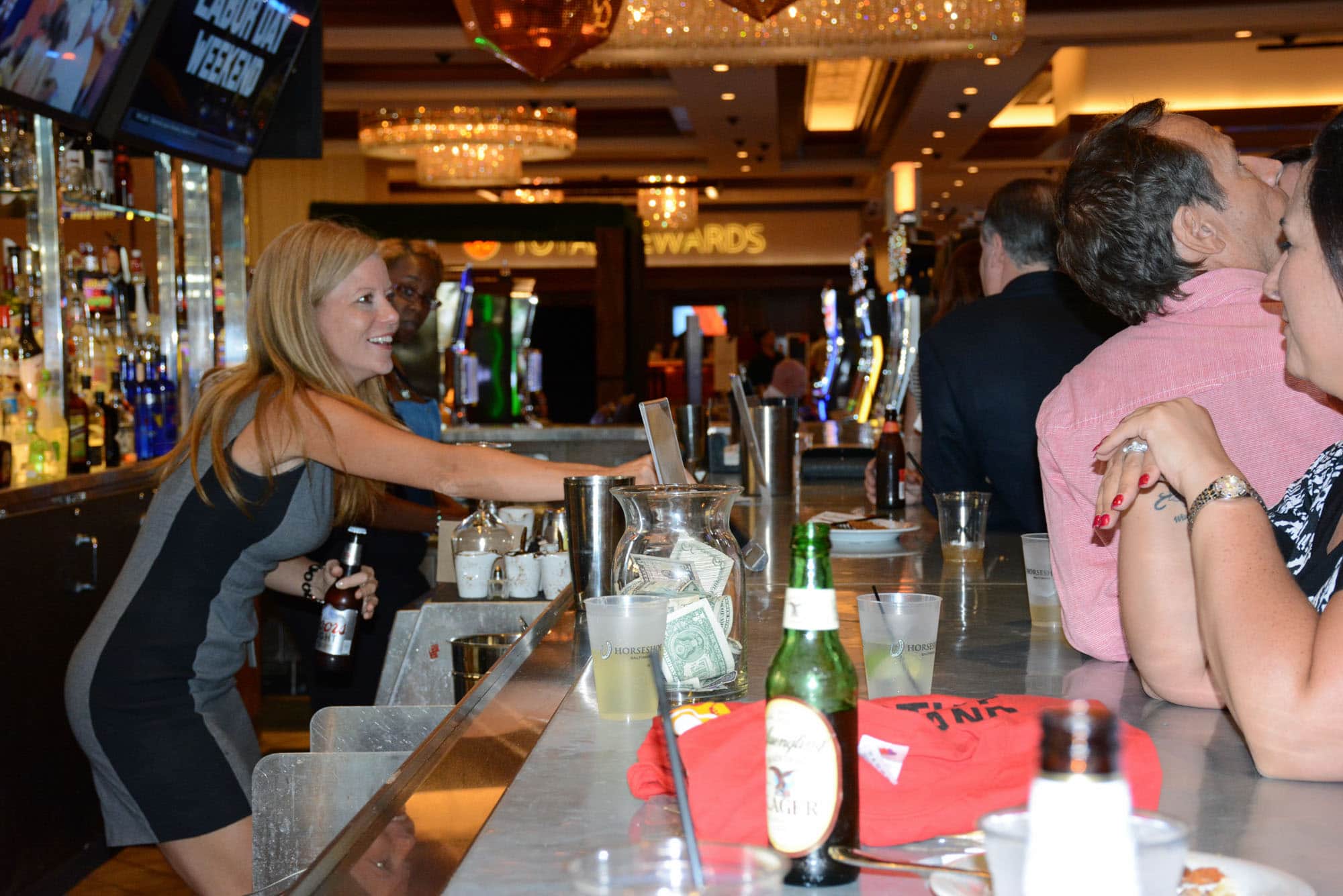 Guests of the guest bartenders made sure they kept those guest bartenders hopping.