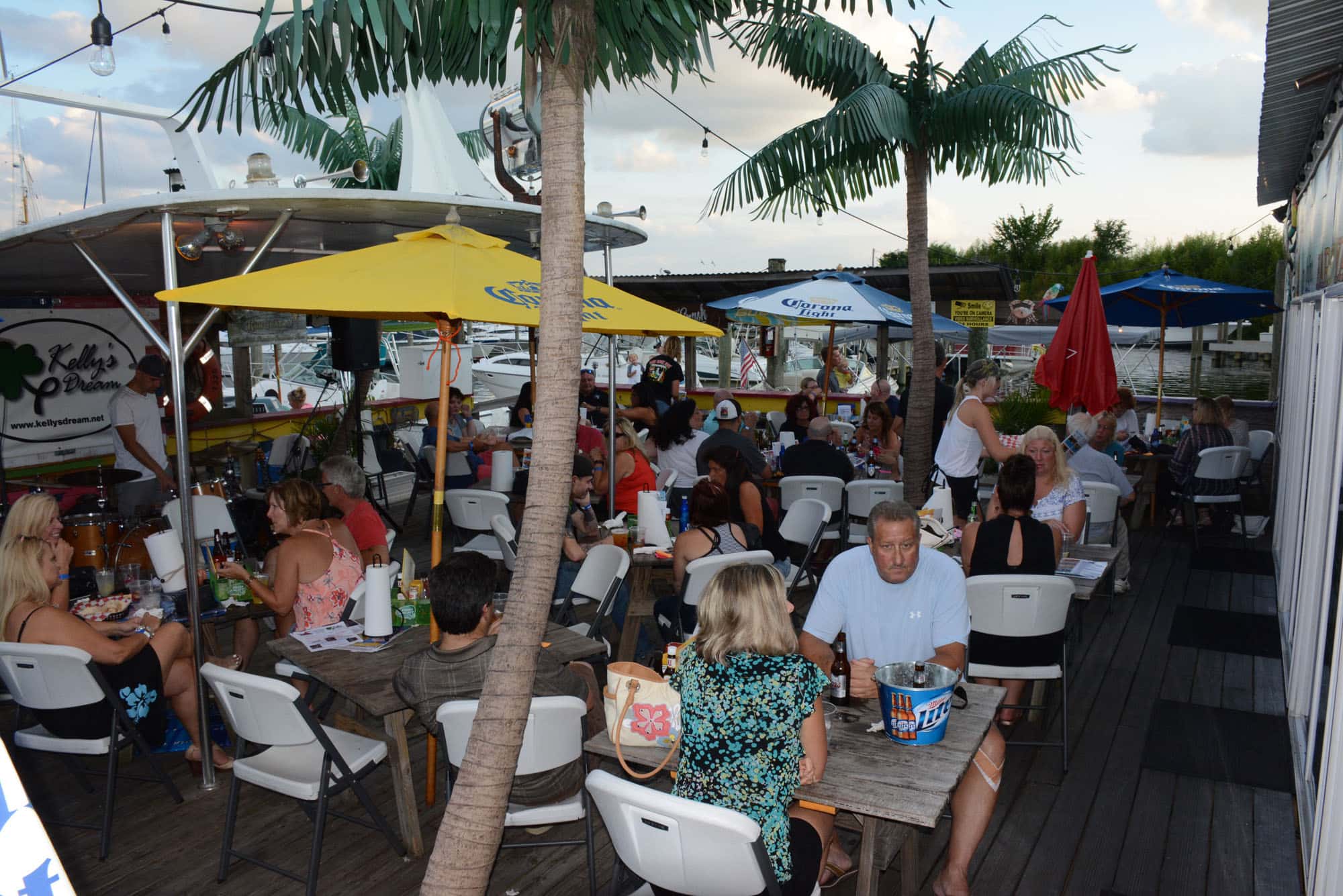 All hands were on the Hard Yacht Cafe deck for the shindig