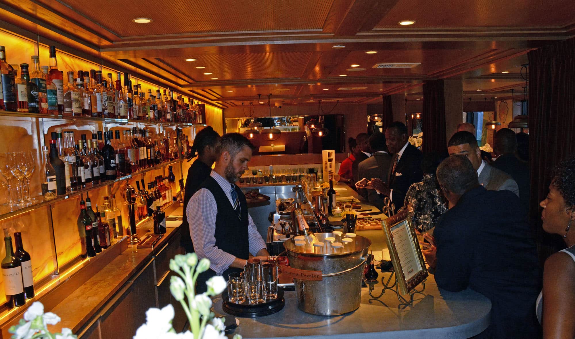 The reception took place inside the hotel's Magdelena restaurant...