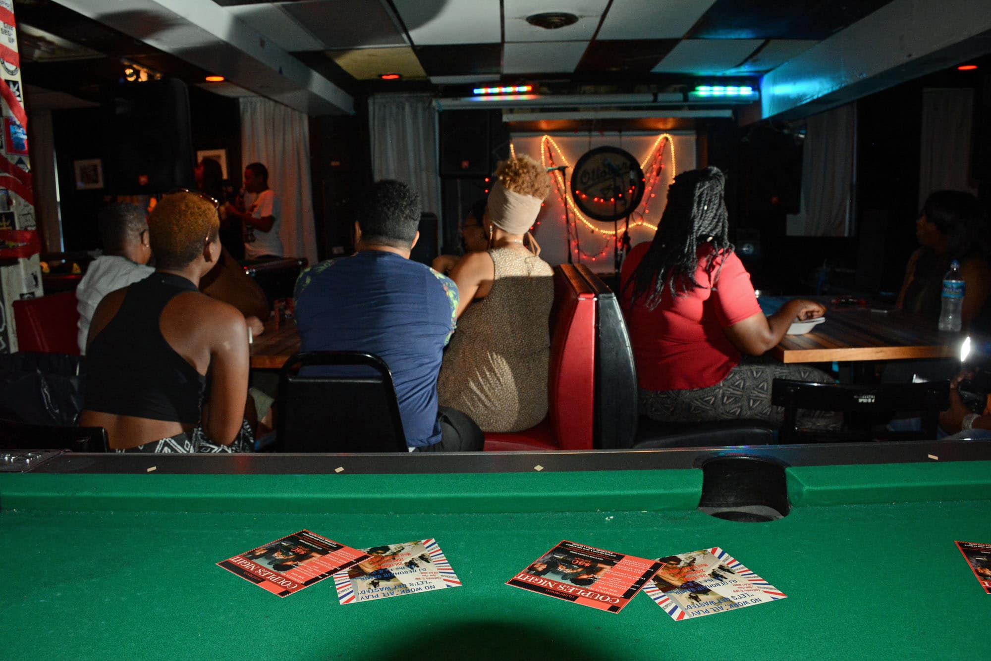 Mixed in with the mixing, live performances including music, poetry and comedy.
