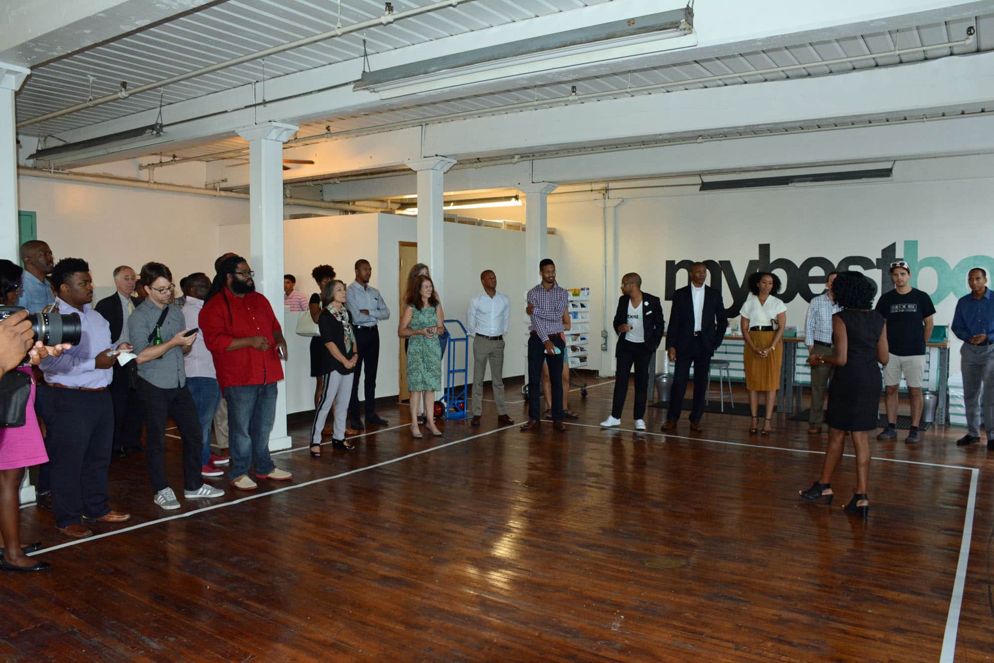 After a bit of mingling, guests got a grand welcome from mybestbox CEO Fatima Dicko.