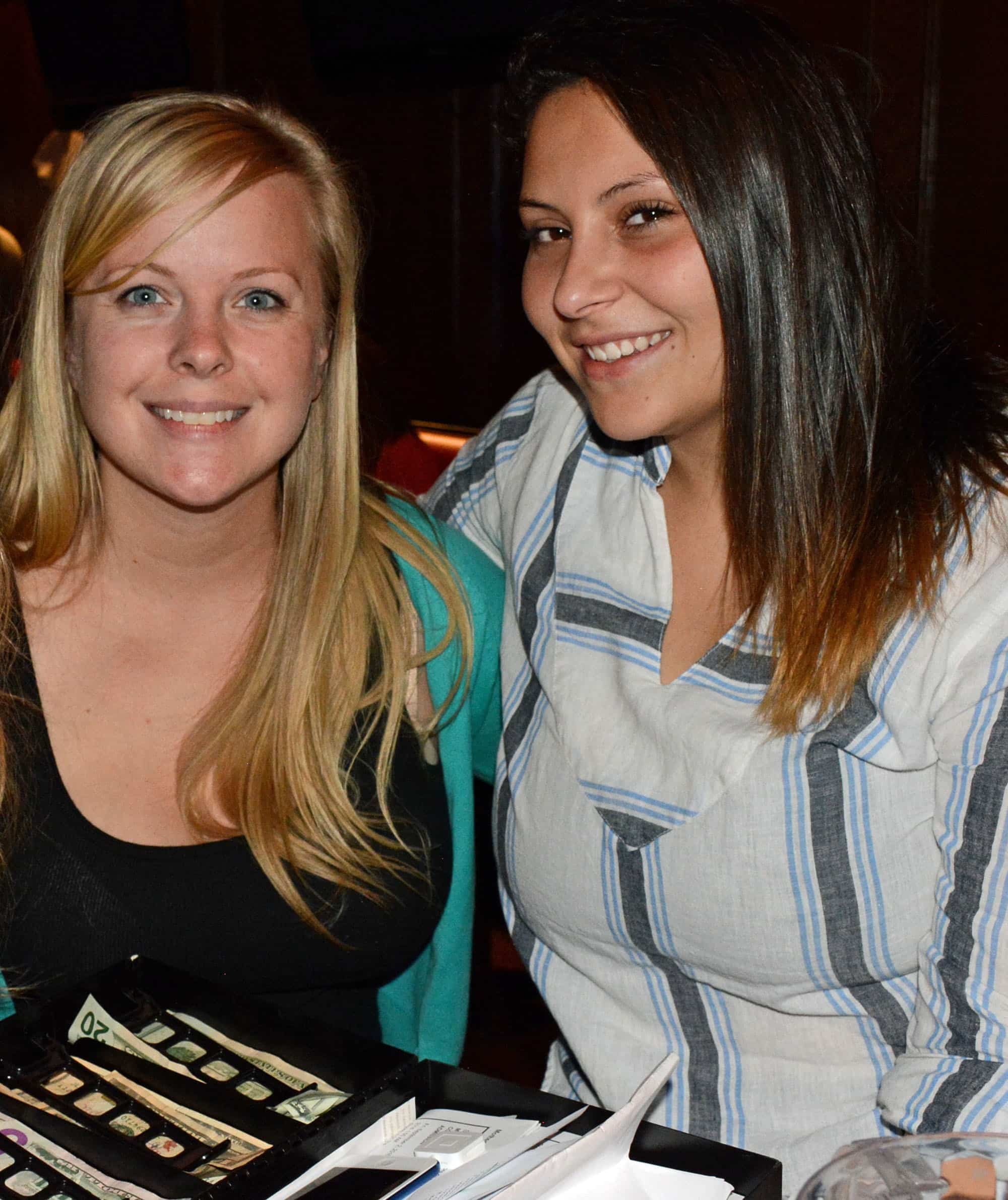 Pictured (LtoR) Hannah Wulczyn, Mother's waitress/special events coordinator; and Elena Caballero, Mother's waitress/future RN