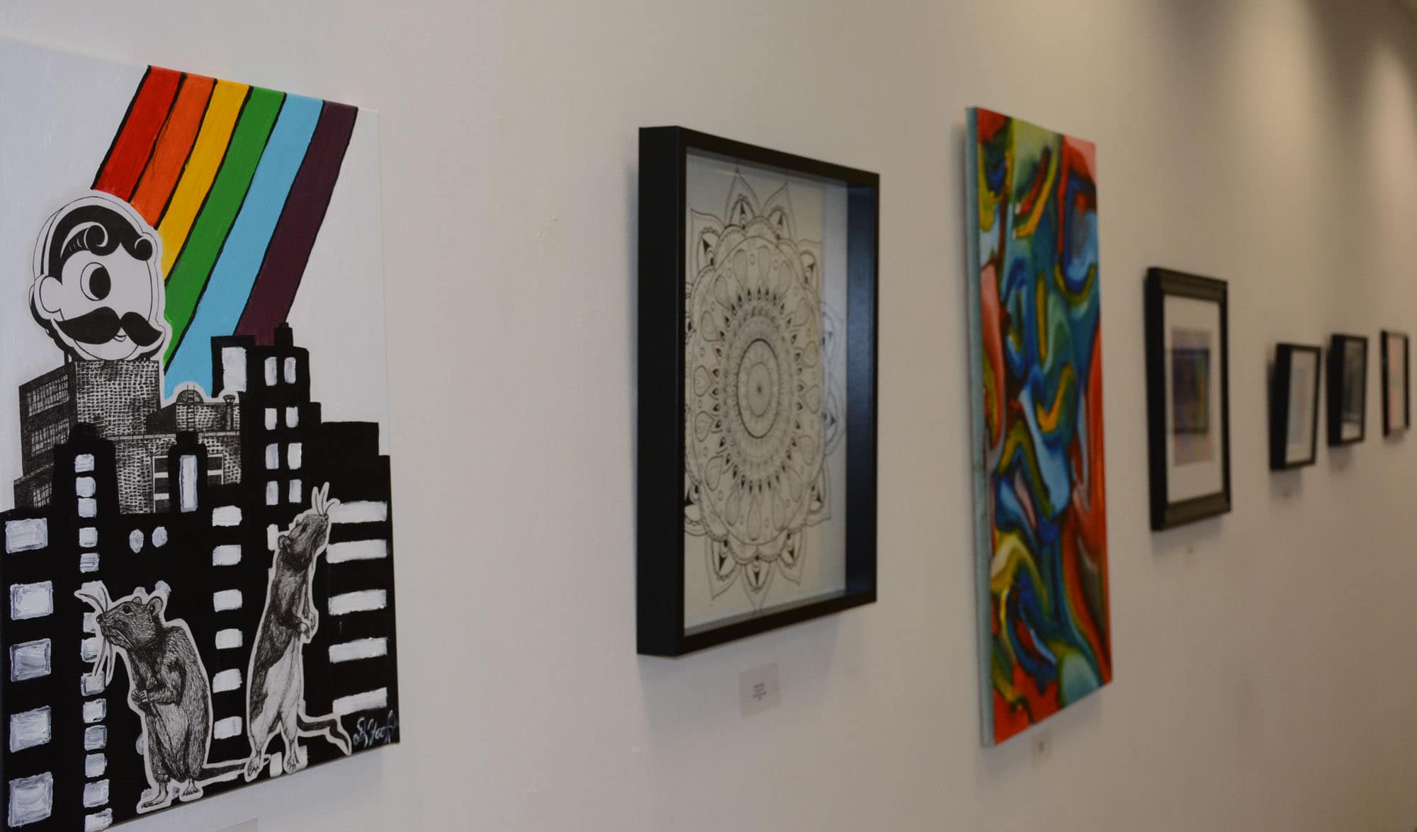 Some of the artwork in the show