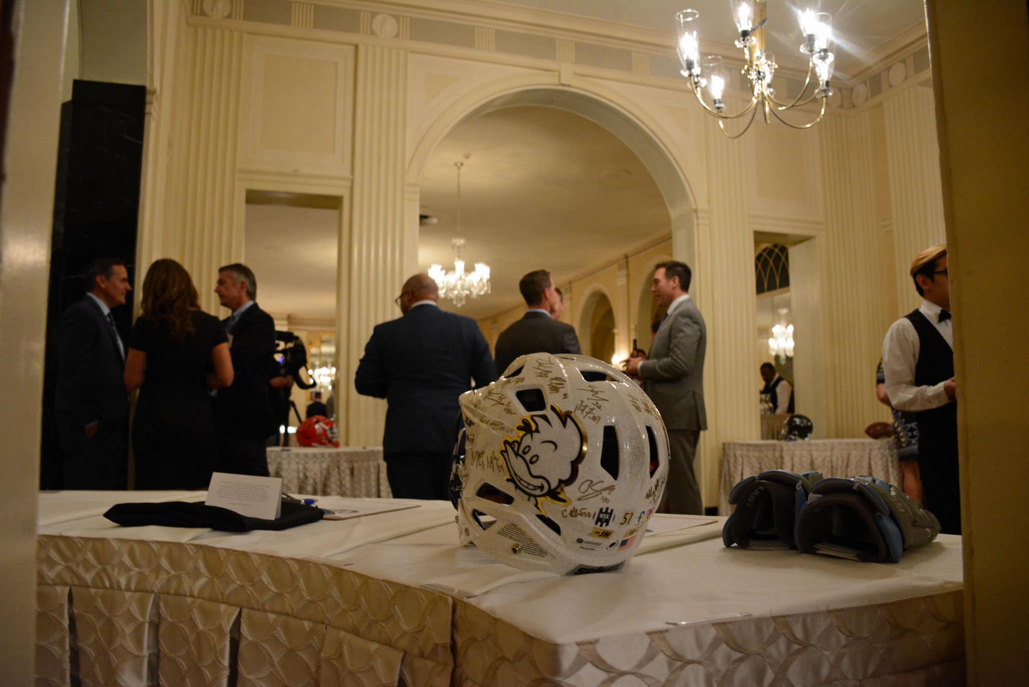 Teaming Up Against Domestic Violence (October 18, 2016) The House of Ruth put on its 3rd annual Man Up event at Baltimore Country Club, where folks were treated to an evening of conversation with Baltimore Ravens' Steve Smith, Sr. and several collegiate coaches.