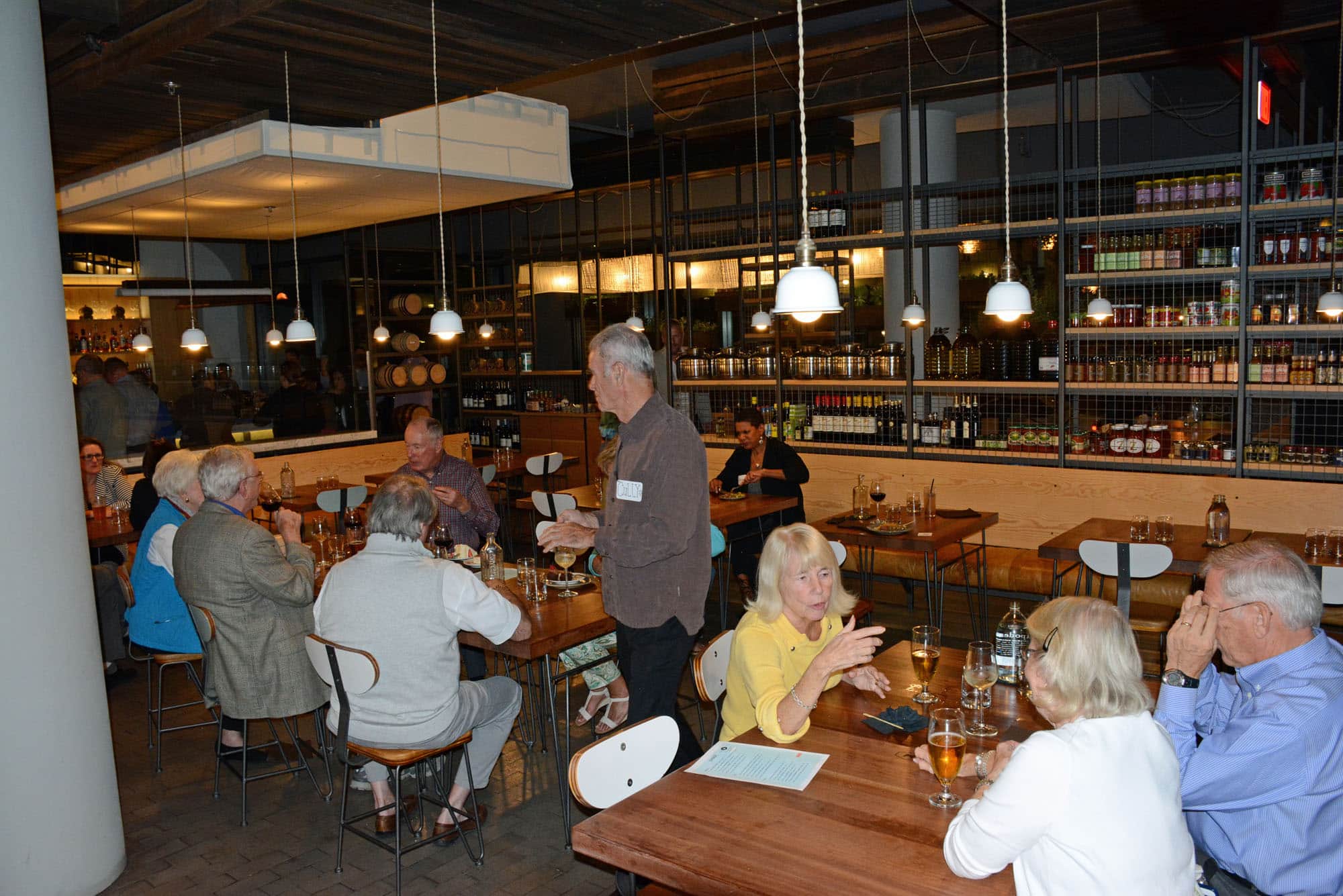 The central dining area