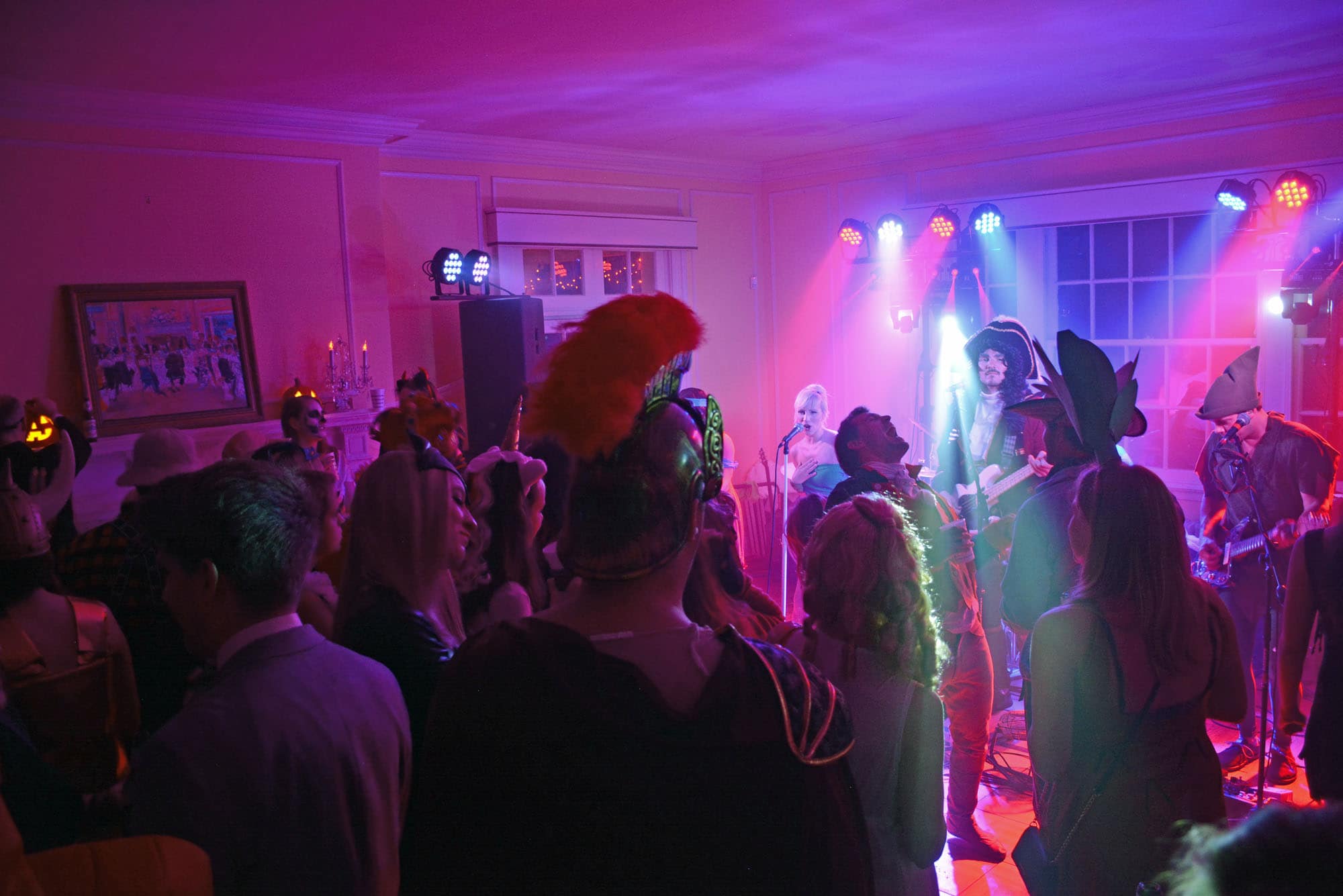 Vinyl Rhino rockin' the "haunted house"