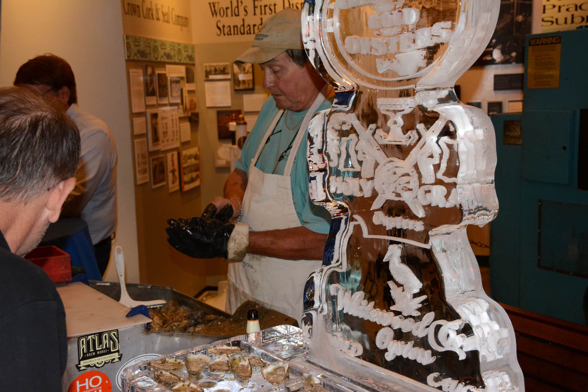 Oysters were served up on the half shell, as well as cooked up a number of ways.