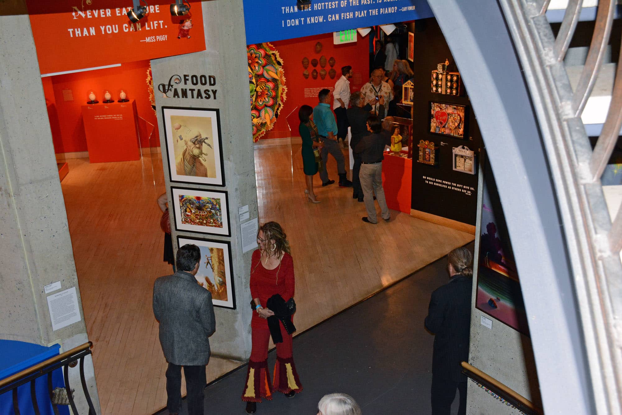 1) Check out new exhibition all about food 2) Head upstairs to Encantada to eat some!
