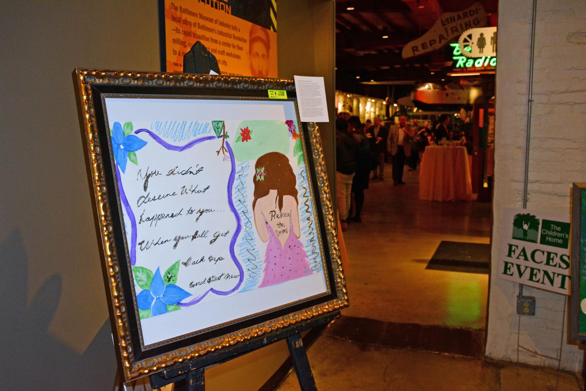 From start to finish the shindig was all about art!