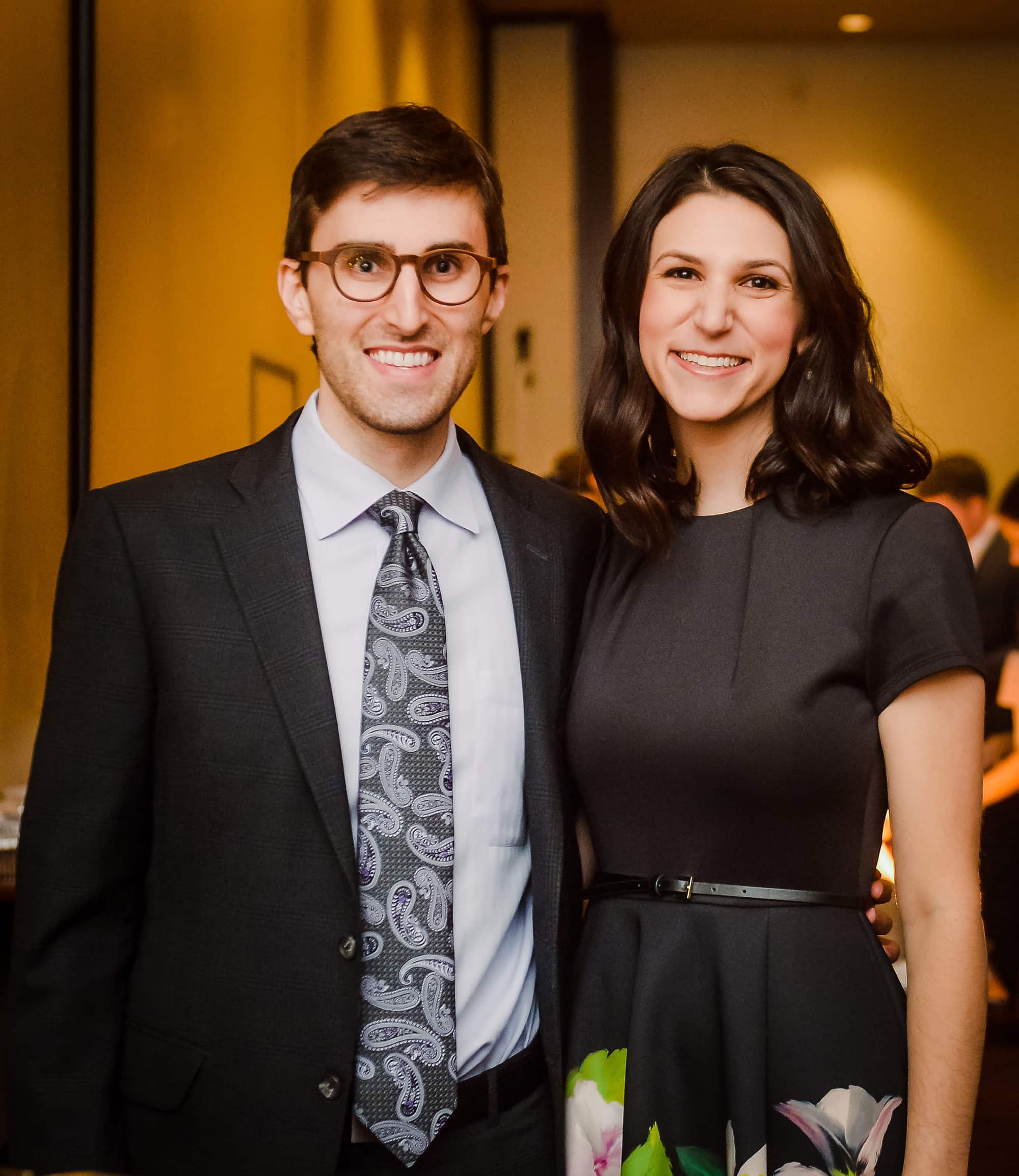 Pictured (LtoR) Adam Janet, Jenner & Suggs attorney; and Corinne Janet, UMBC coordinator for leadership development (Photo courtesy The Associated)